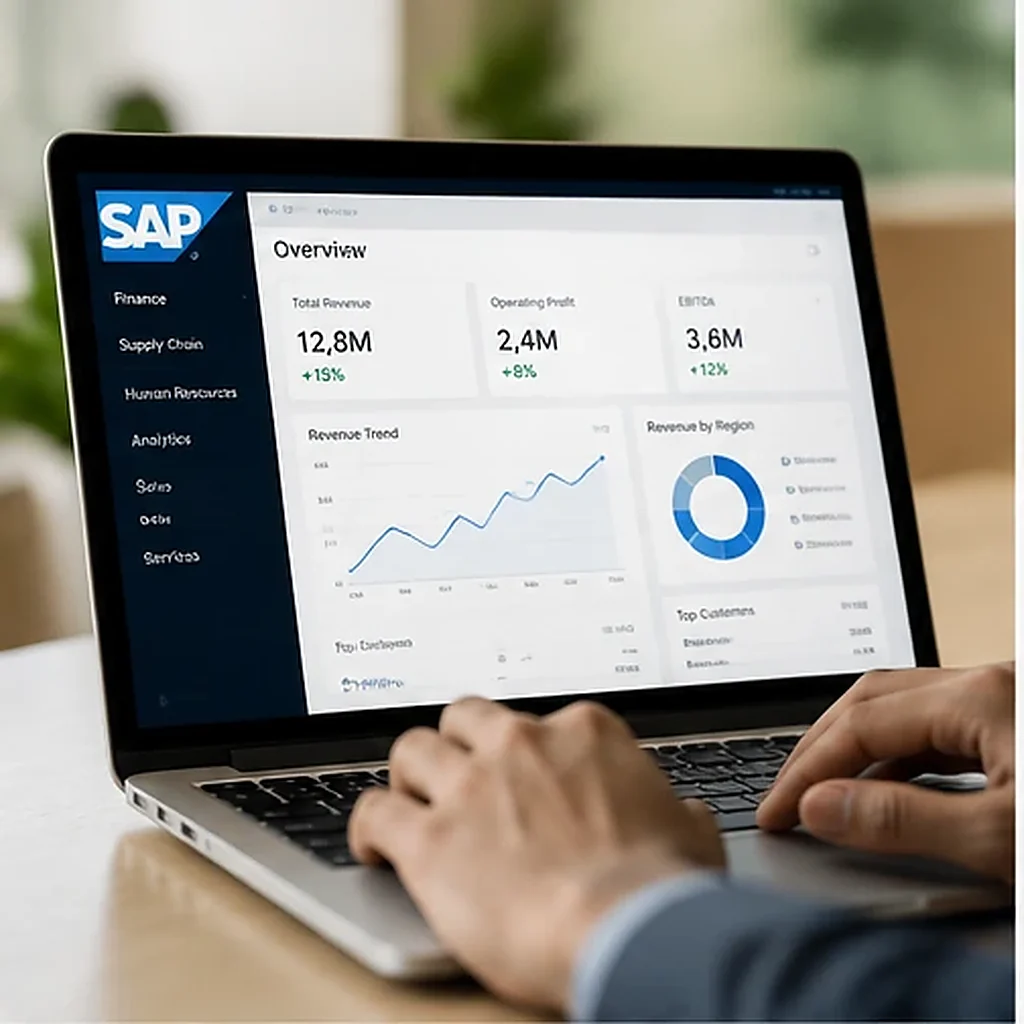 Illustrative technology professional using enterprise applications