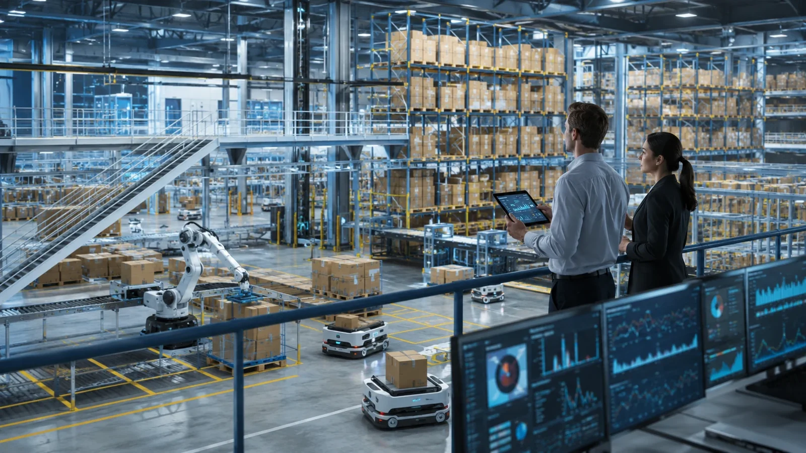 Warehouse racks and logistics operation